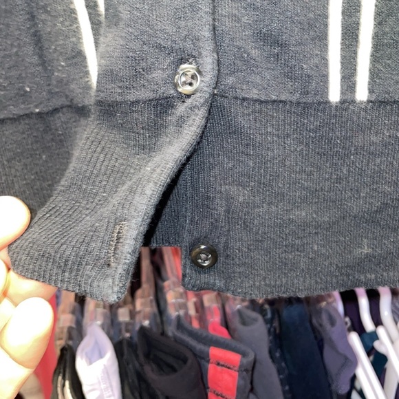 CHAPS fancy tartan plain like ladies top like new condition size medium black - Picture 7 of 9